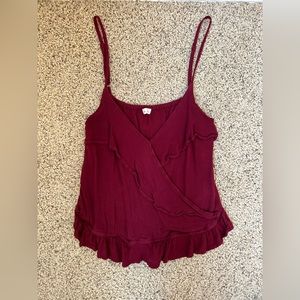 Hollister Maroon Tank Top